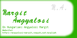 margit angyalosi business card